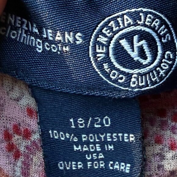 Venezia Jean clothing Co Y2K Babydoll Paisley/Floral Long Split Bell Sleeve - Picture 8 of 9